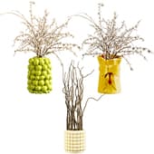 vases with twigs