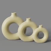 vase rund, sand, bergenson bjorn