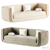Clementine Dove Grey Woven 3 Seater Fabric Sofa
