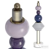 Glass Totem Table Lamps by Glustin Luminaires