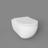 suspended toilet bowl long rimless cn3015