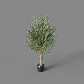 artificial tree twist olive with fruits 110 cm