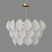 L1723 Chandelier Glassy Leaves 3