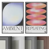 set of "ambient" posters