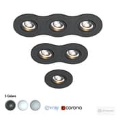 set of integrated intero ls luminaires