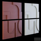 Homary 2 Pieces Japandi Abstract