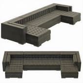 RH Modern Metropolitan U-Chaise Sectional