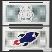 a set of radiator screens for children's room 2
