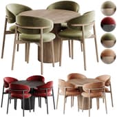 round dining table,ferrara chair,mon round dining table