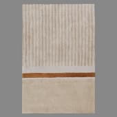 a beige cotton carpet with a tulip garden pattern from the terra tkano 1 collection