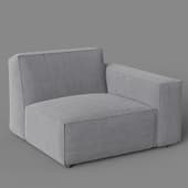 Como Modular Arm Chair Right