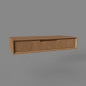 hanging console velvet 1 drawer oak chestnut matt