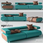 Sofa and banquette Egoitaliano Giulio Manzoni Alice