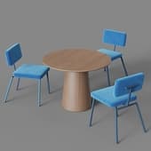 volan veneer+krab dining group from mano factory1 2