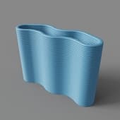 vase chayka blue