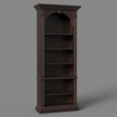 narrow bookcase in the style of american classics