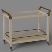 graydon shagreen bar cart