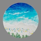 wall painting "beach"