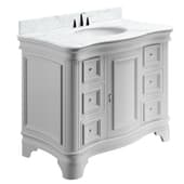 Katherine 42 Bath Vanity White Carrara Marble