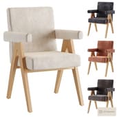 Jakob Fabric Dining Armchair