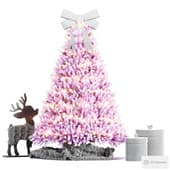 new year's decorative set with a christmas tree for the nursery