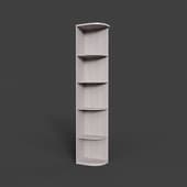 rimini white, corner shelving