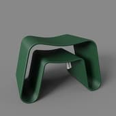 functional stand, console, buba coniferous stool