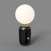 table lamp aballs m gr black