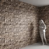 relief stone wall