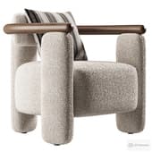 Silla De Acento Granum Madera Negra 089