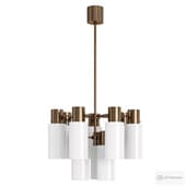 Hans Agne jakobsson Brass Chandeliers with Opaline Glass