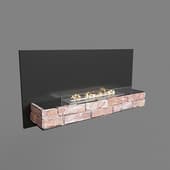 kronco loft wall bio-fireplace