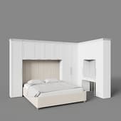 bedroom set montreal white no.06