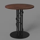 loft bar table for bar, cafe with round table top ps006 21