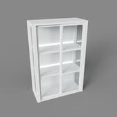 high cabinet with led backlight, art. 316 led, 700x1050x310, white