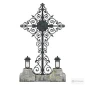 forged grave cross