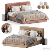 Abbyson Luxe Upholstered Bed