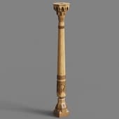 oriental carved column