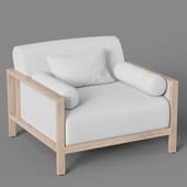 equador solid teak armchair