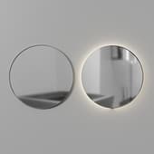 round mirrors ø 1200 with and without illumination
