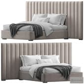 RH Modena Vertical Channel Extended Platform Bed