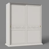 wardrobe for clothes 2 dv narrow -sonata- without mirror (decor)2