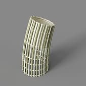 large cyclone planter - off white mushroom