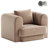 Form Camel Performance Velvet Armchair