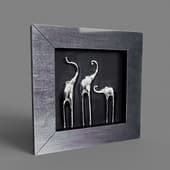 panel three elephants-2 (black) bd-103440