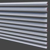 set of decorative wall moldings 130-139