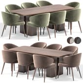 Antar chair and Signatures Latti Rectangular Dining Table