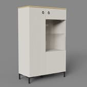cabinet 2 two-door with glass zima (winter)
