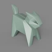 the origami neko figure