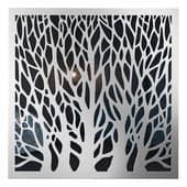wall mirror-panel silver trees